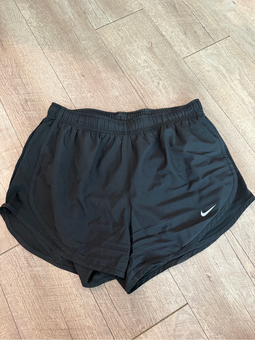 Nike Black Women's Athletic Running Shorts with Swoosh